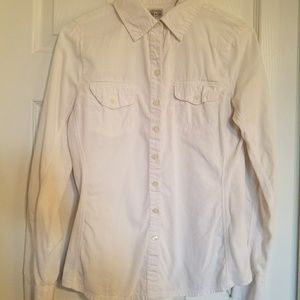 Converse White Button Up